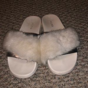 Aldo furry slides